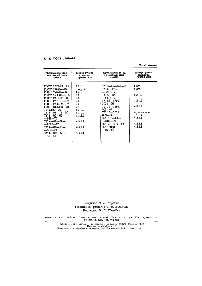 ГОСТ 2769-92