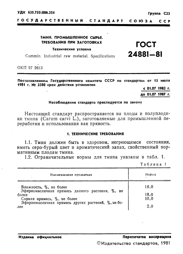 ГОСТ 24881-81