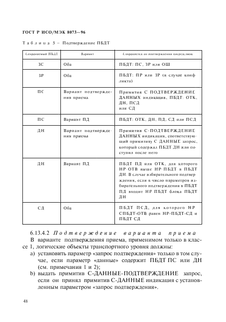 ГОСТ Р ИСО/МЭК 8073-96