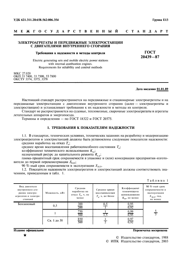 ГОСТ 20439-87