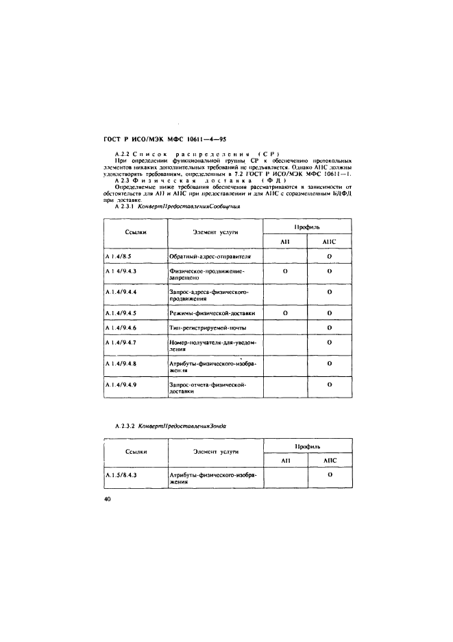 ГОСТ Р ИСО/МЭК МФС 10611-4-95