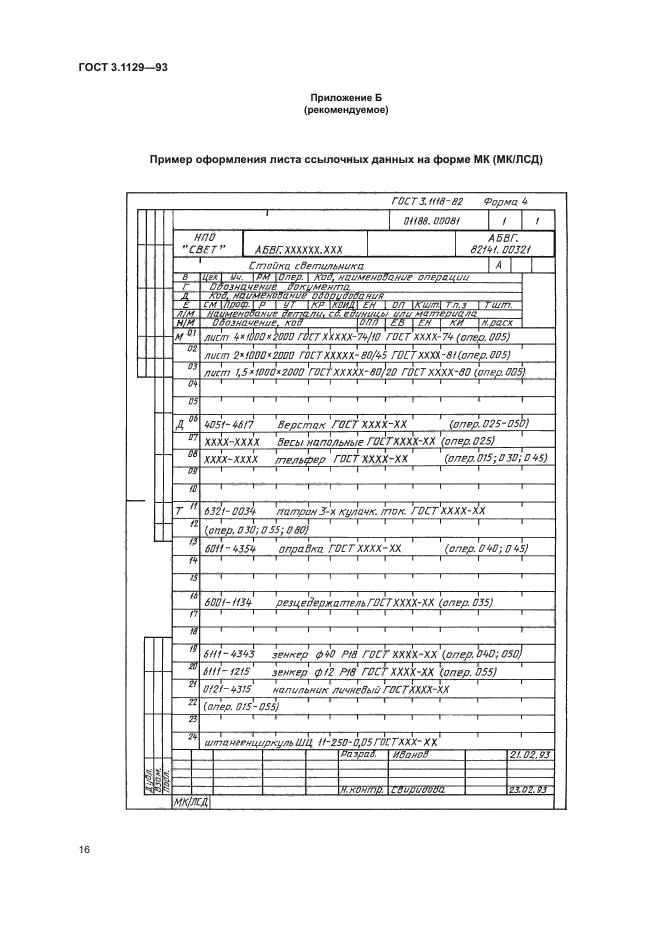 ГОСТ 3.1129-93