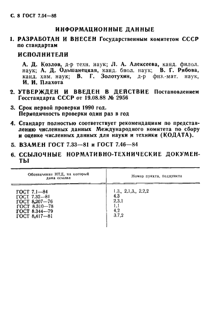 ГОСТ 7.54-88