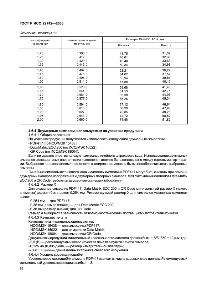 ГОСТ Р ИСО 22742-2006