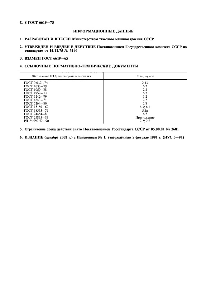 ГОСТ 6619-75