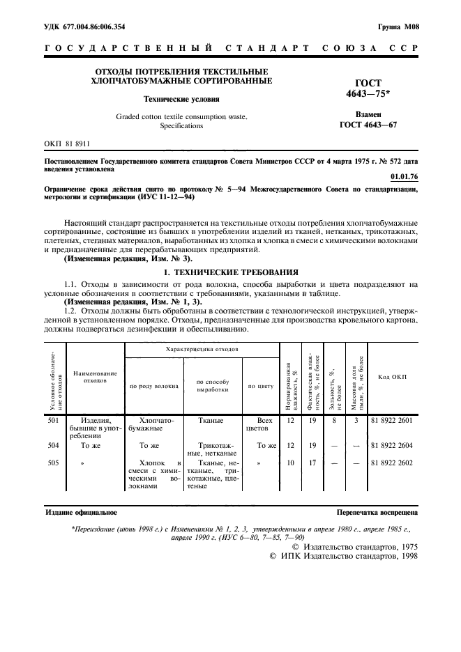 ГОСТ 4643-75