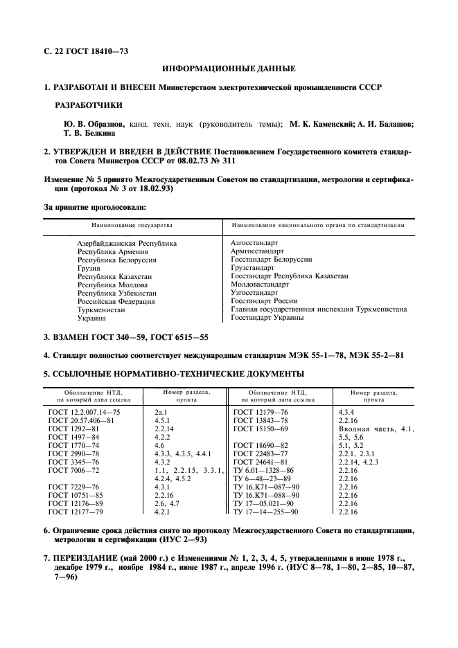 ГОСТ 18410-73