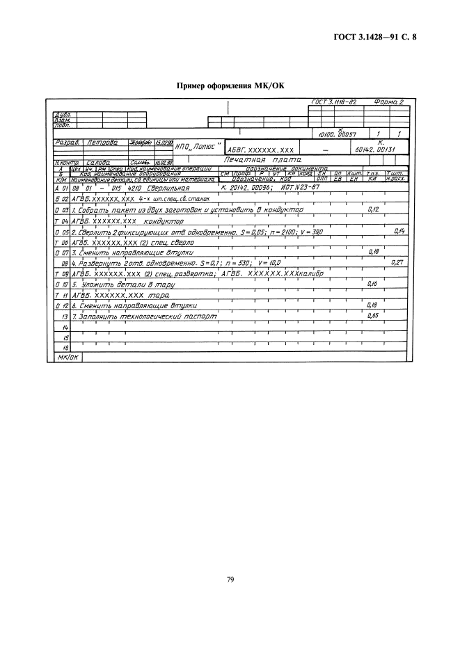 ГОСТ 3.1428-91