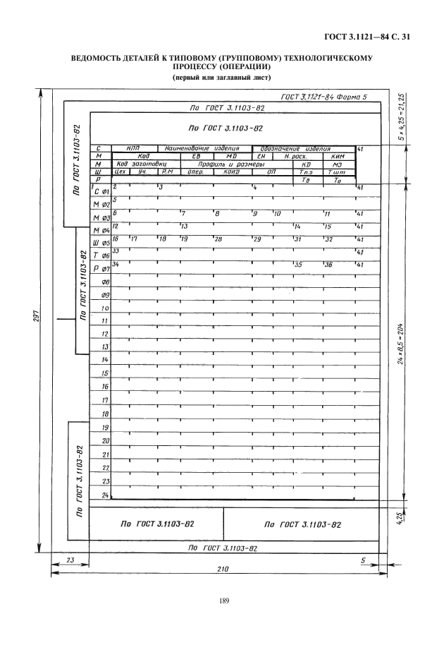 ГОСТ 3.1121-84