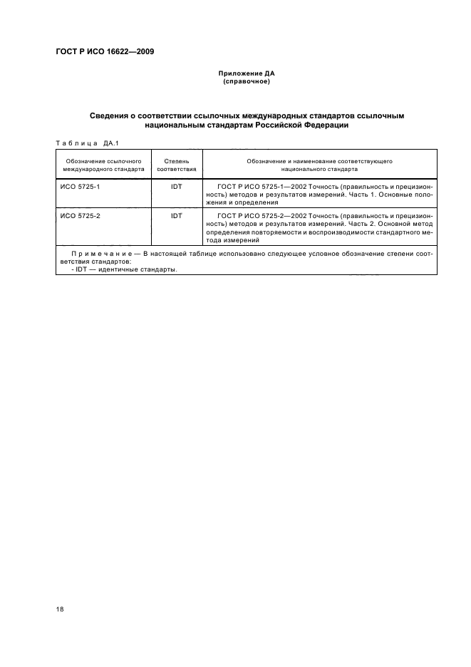 ГОСТ Р ИСО 16622-2009