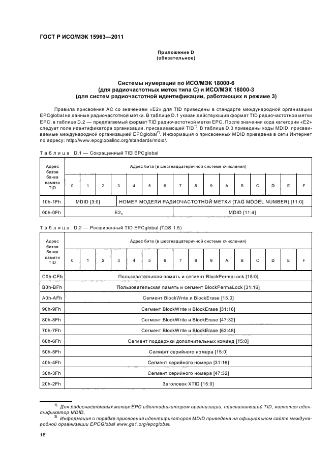 ГОСТ Р ИСО/МЭК 15963-2011