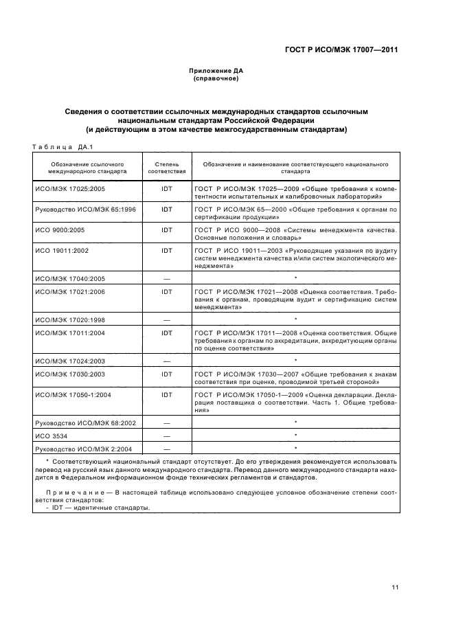 ГОСТ Р ИСО/МЭК 17007-2011