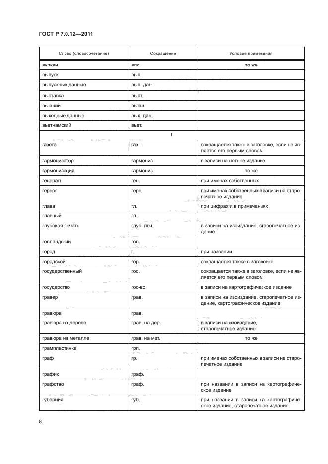 ГОСТ Р 7.0.12-2011