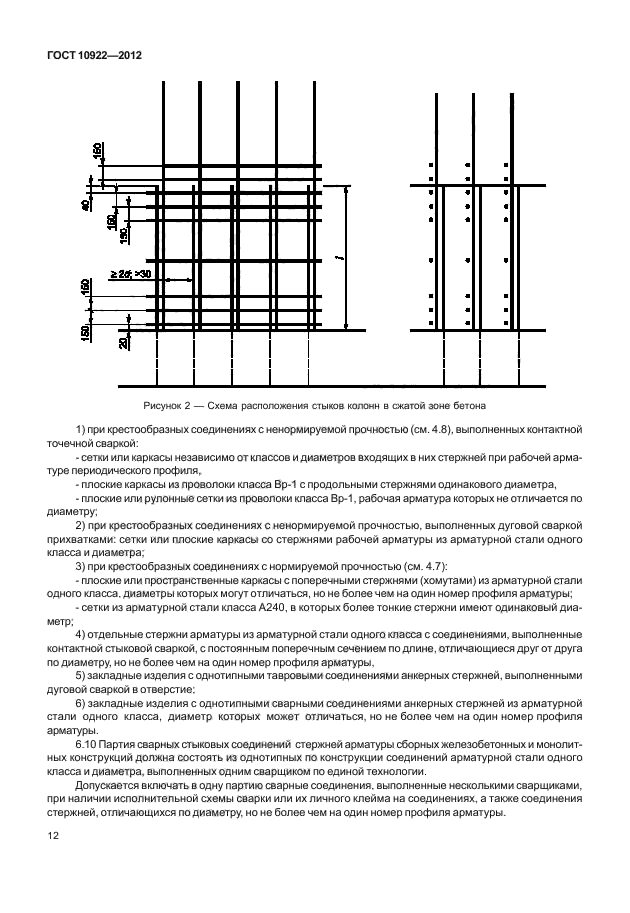 ГОСТ 10922-2012