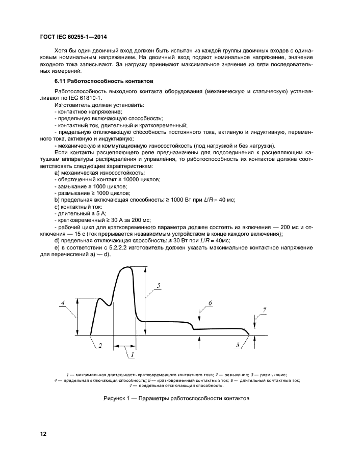 ГОСТ IEC 60255-1-2014