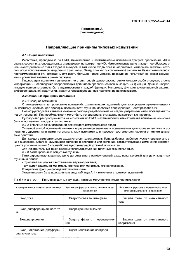 ГОСТ IEC 60255-1-2014