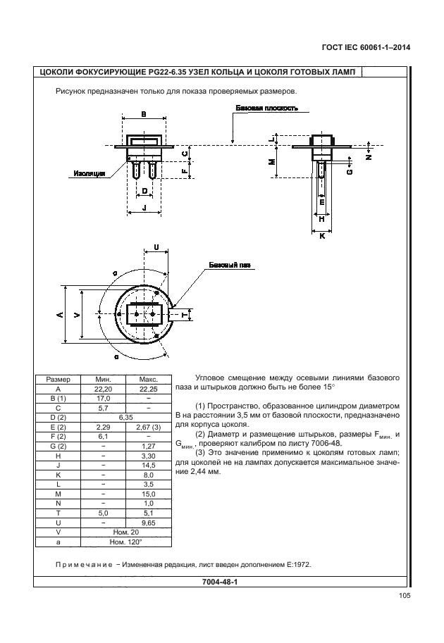 ГОСТ IEC 60061-1-2014