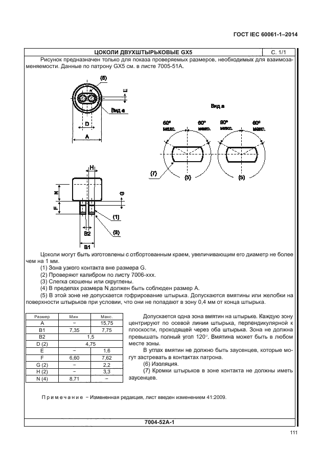 ГОСТ IEC 60061-1-2014