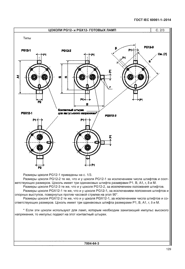 ГОСТ IEC 60061-1-2014