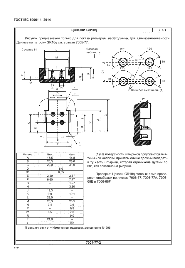 ГОСТ IEC 60061-1-2014