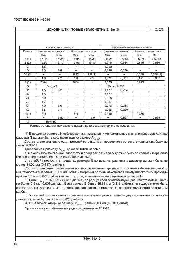 ГОСТ IEC 60061-1-2014