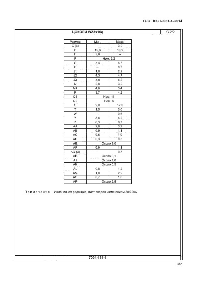 ГОСТ IEC 60061-1-2014