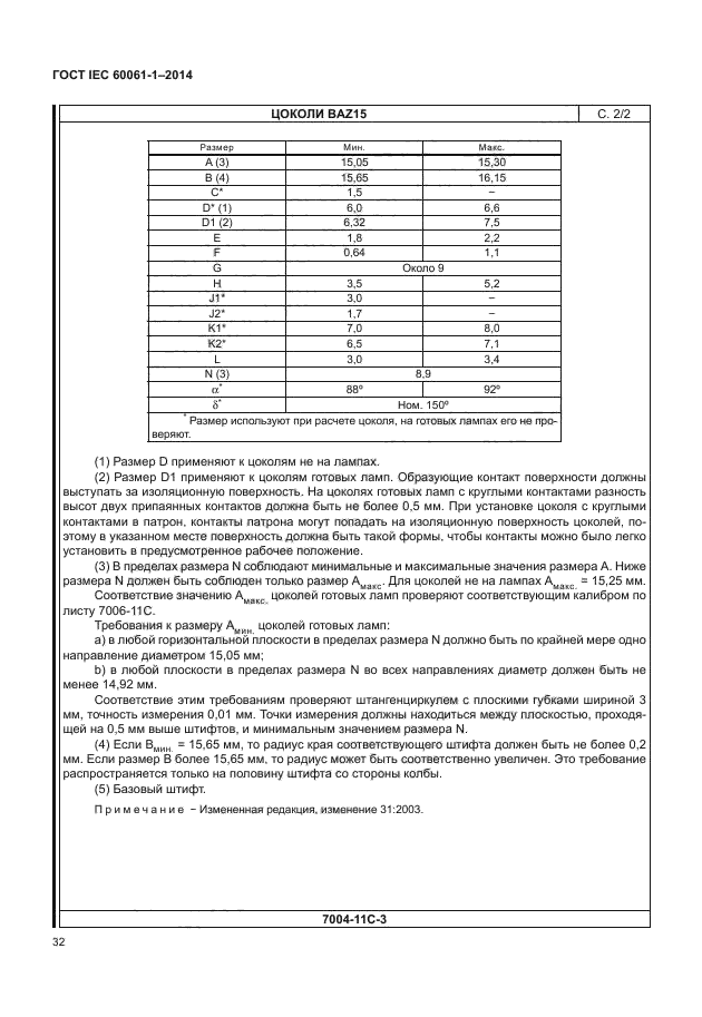 ГОСТ IEC 60061-1-2014