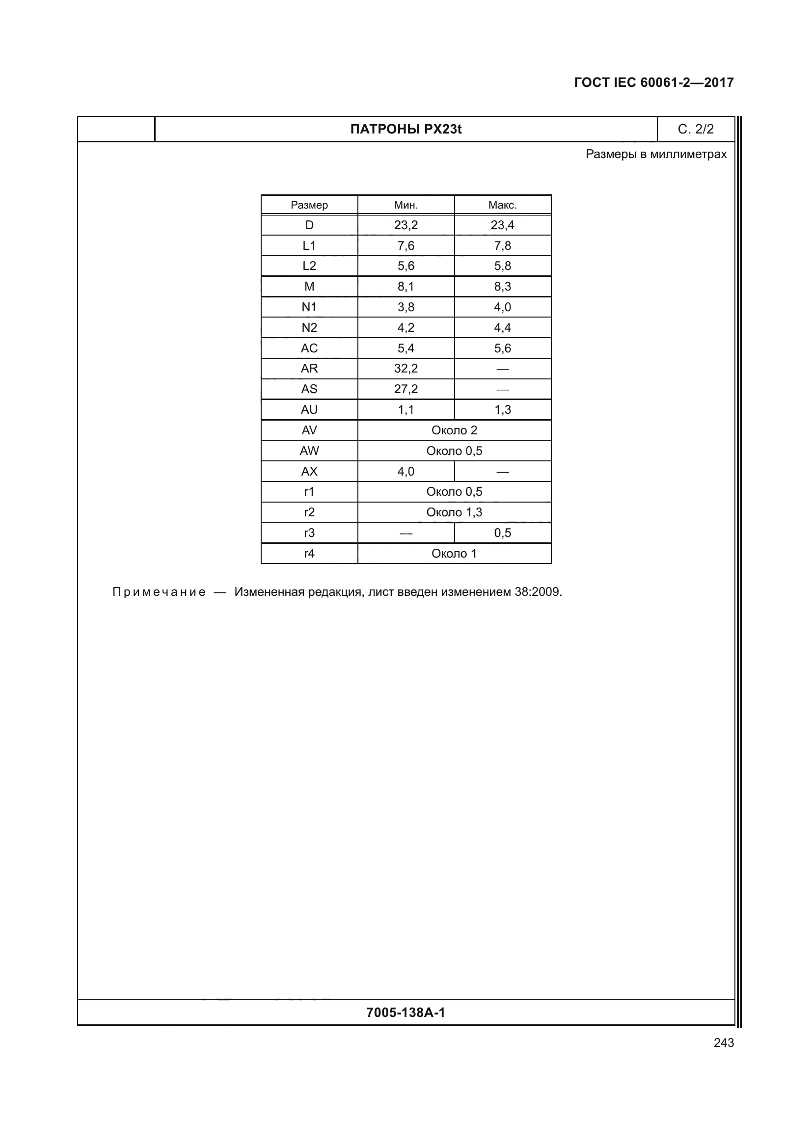 ГОСТ IEC 60061-2-2017