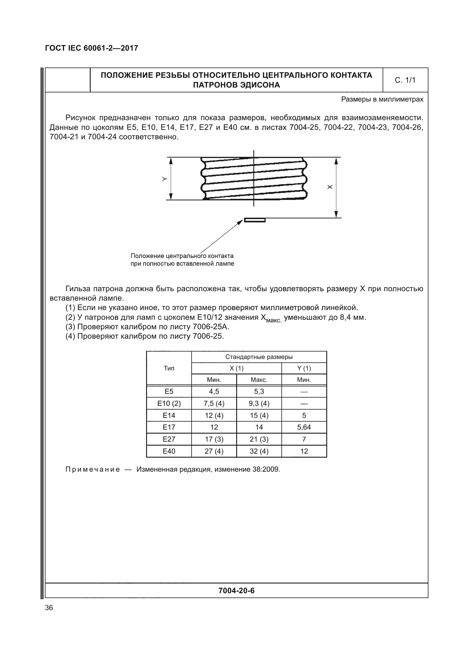 ГОСТ IEC 60061-2-2017