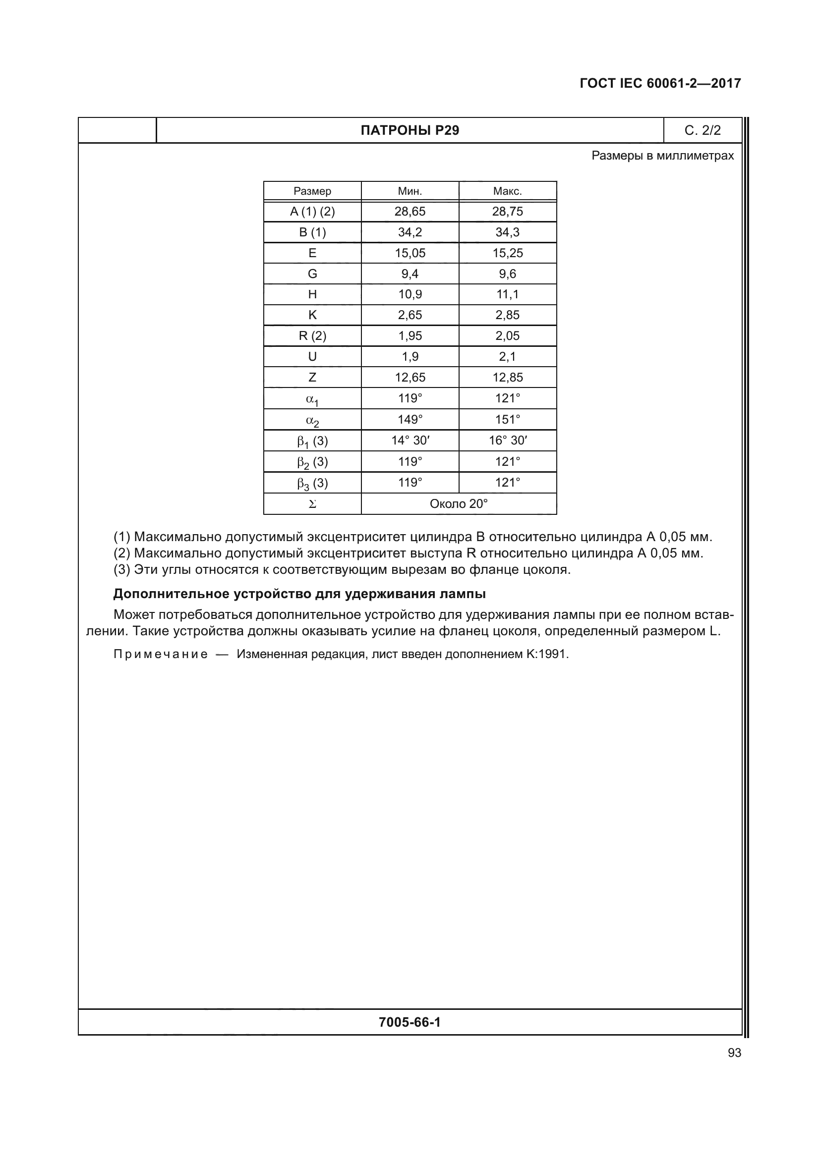 ГОСТ IEC 60061-2-2017