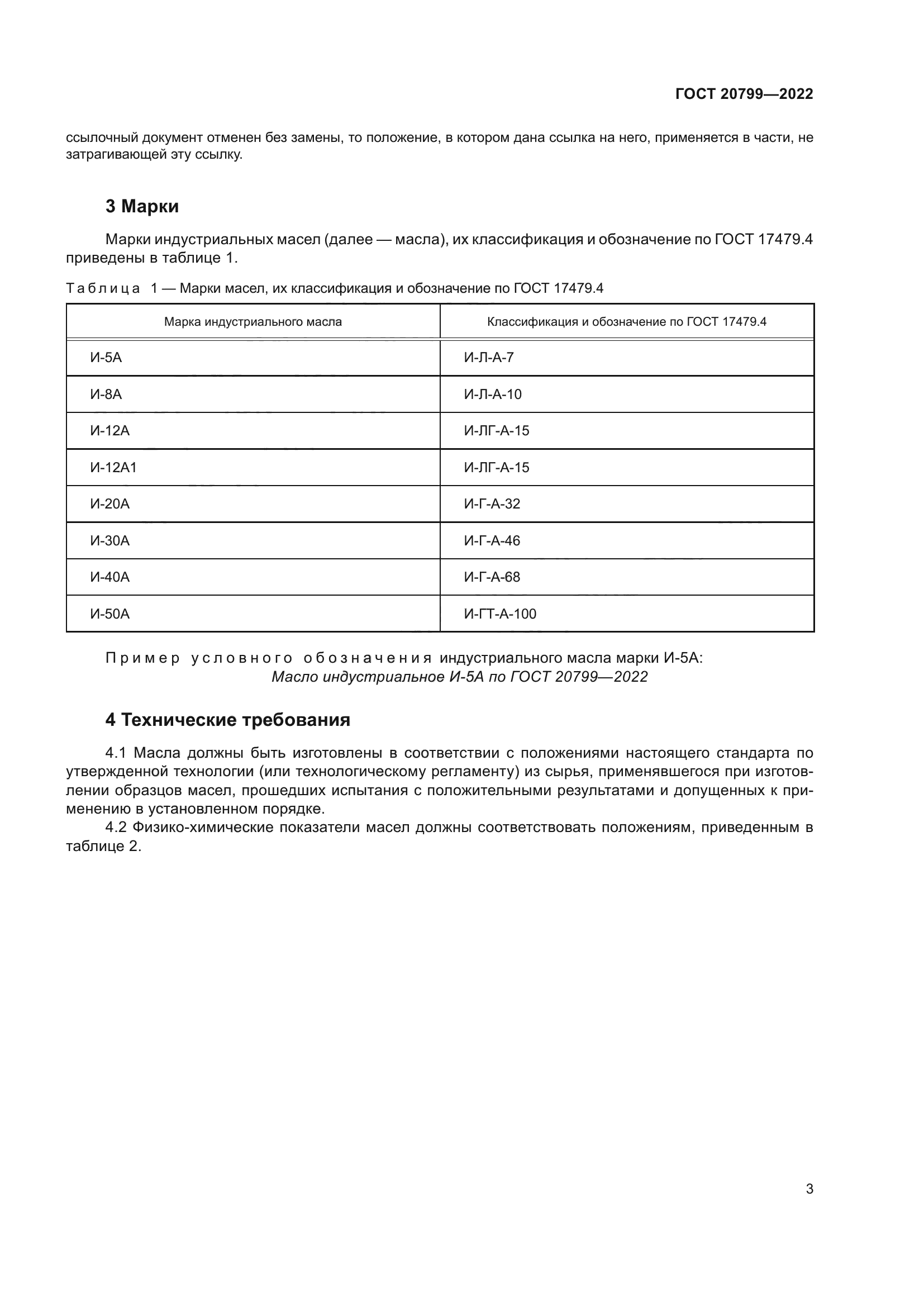 ГОСТ 20799-2022