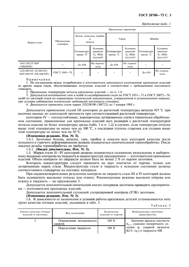 ГОСТ 20700-75