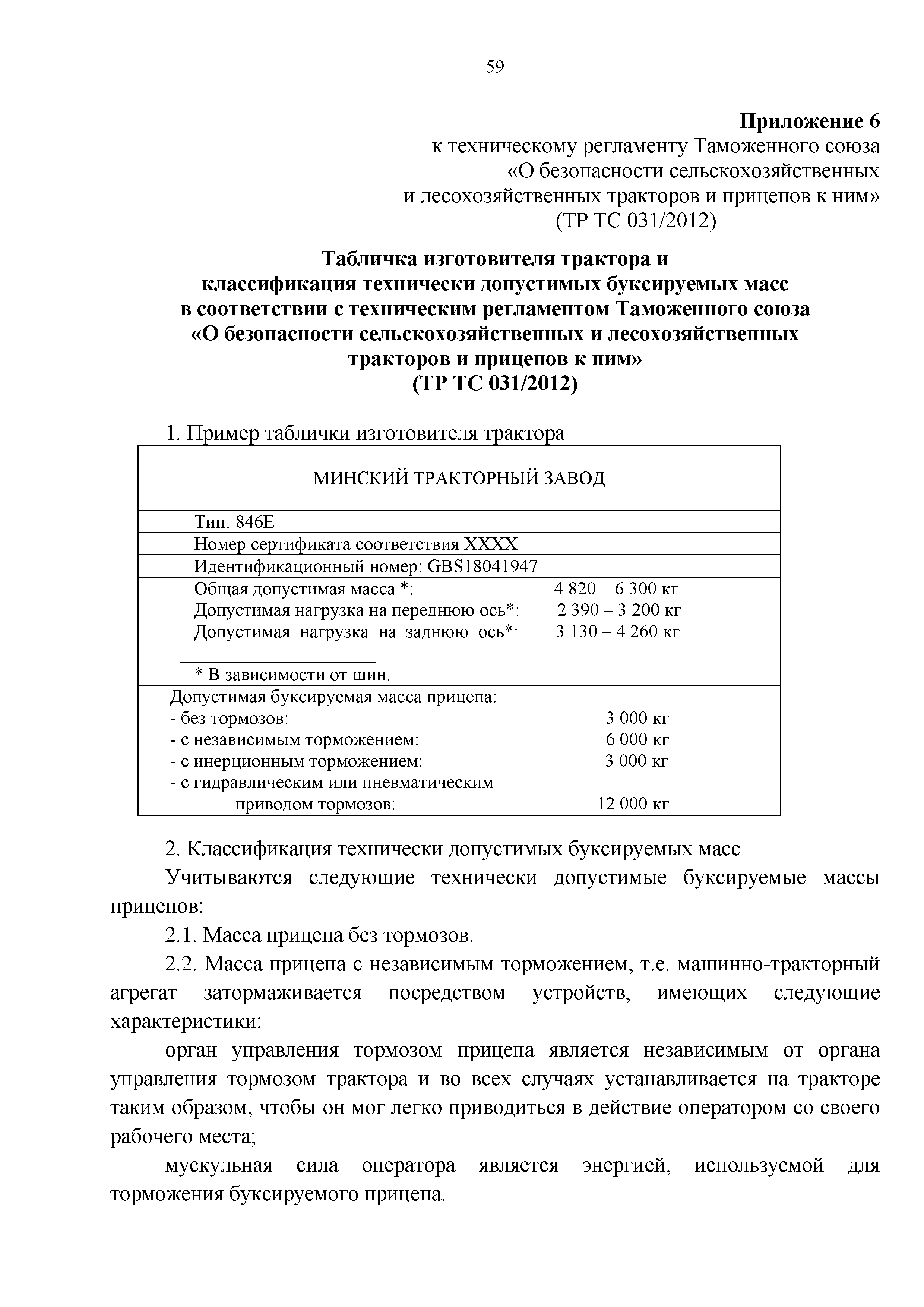 Скачать Технический регламент Таможенного союза 031/2012 О безопасности  сельскохозяйственных и лесохозяйственных тракторов и прицепов к ним