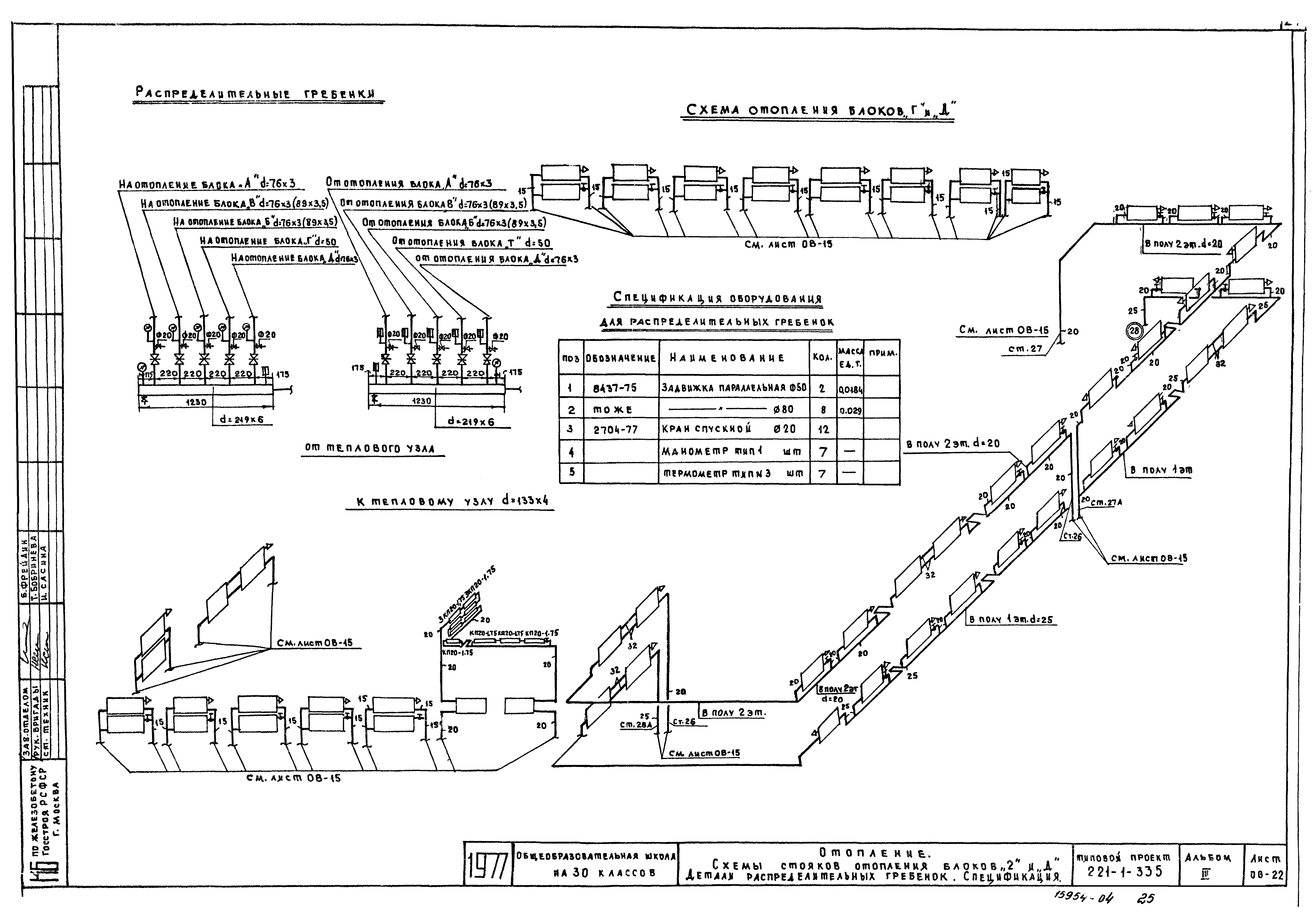 Скачать Типовой проект 221-1-335 Альбом III. Отопление и вентиляция