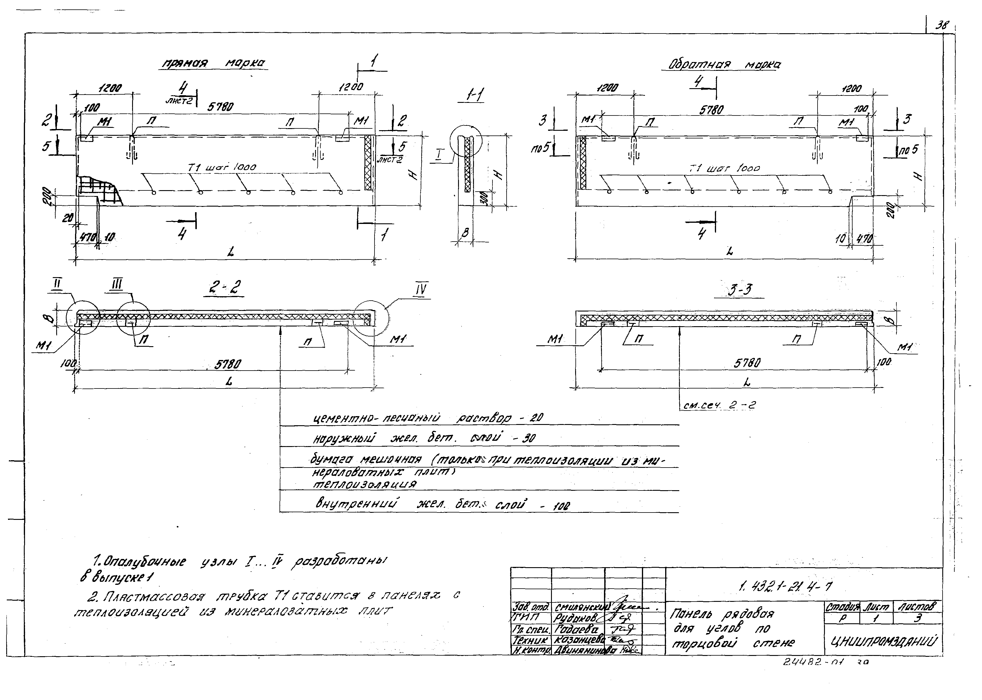 Цокольная панель ПЦТ 60.15.2.5-1тп-1а