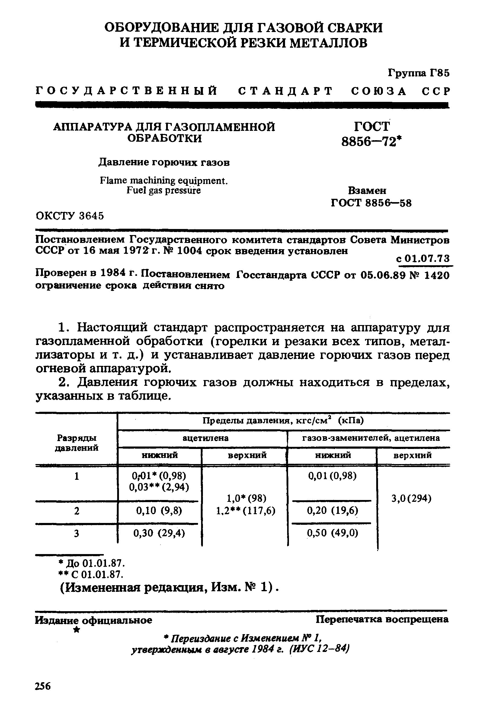 Газопламенная сварка ГОСТ